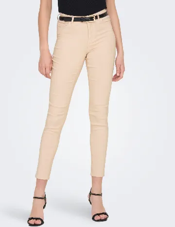 Pantaloni Jacqueline de Yong, crem