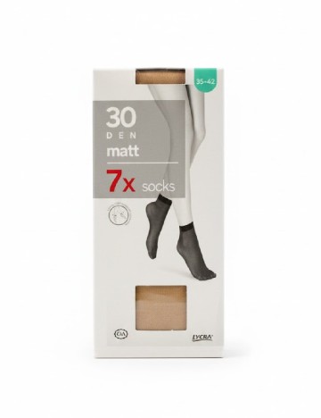 Set sosete 7 perechi C&A, crem