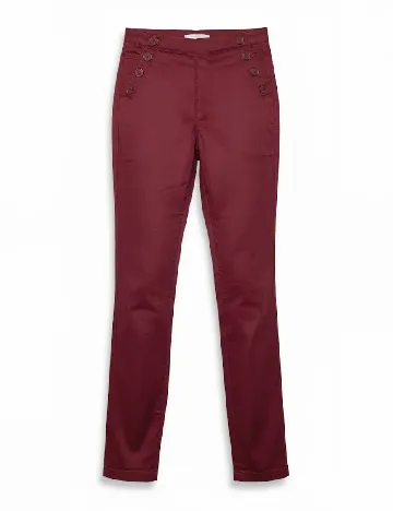 Pantaloni Pull&Bear, rosu