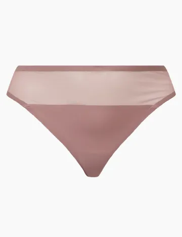 Chiloti Second Skin, roz pudra inchis