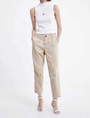 Pantaloni Zara, bej