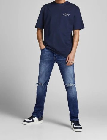 Blugi Jack&Jones, albastru denim