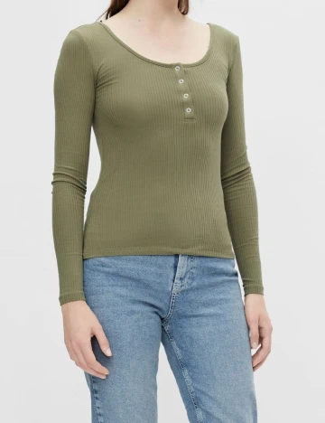 Bluza Pieces, verde