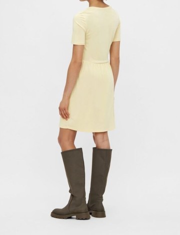 Rochie scurta Pieces, galben