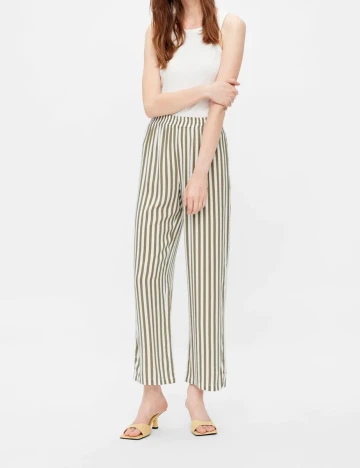 Pantaloni Pieces, kaki