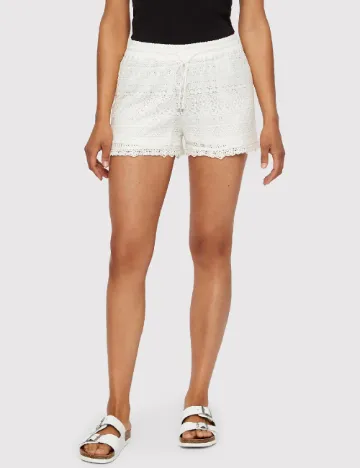 Pantaloni scurti Vero Moda, alb