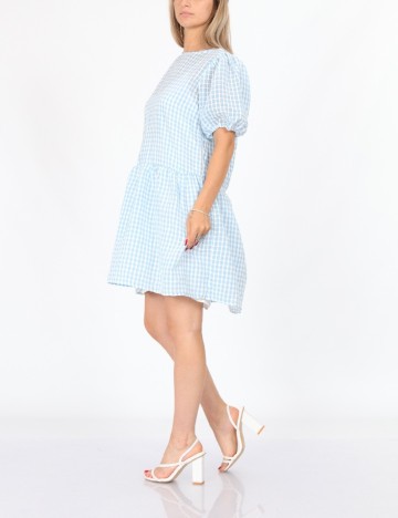 Rochie scurta Pieces, albastru