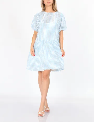 Rochie scurta Pieces, albastru