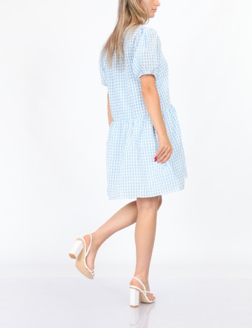 Rochie scurta Pieces, albastru