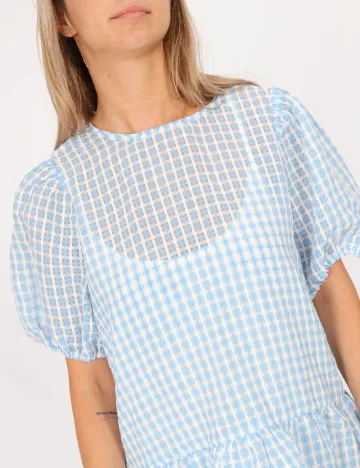 Rochie scurta Pieces, albastru