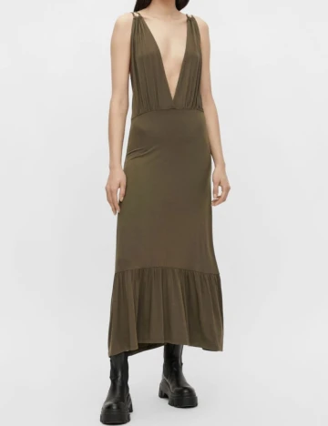 Rochie Pieces, kaki