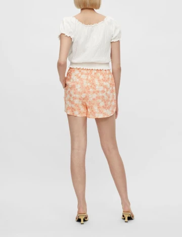 Pantaloni scurti Pieces, portocaliu