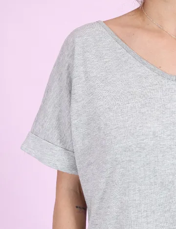 Rochie scurta Pieces, gri