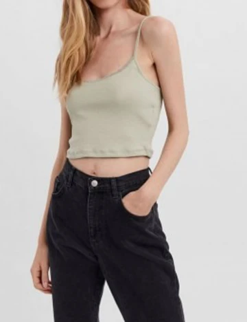 Top Vero Moda, verde oliv
