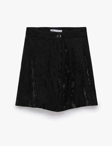 Pantaloni scurti Zara, negru Negru