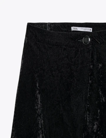 Pantaloni scurti Zara, negru Negru