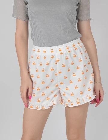 Pantaloni scurti Only, alb