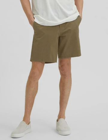 Pantaloni scurti Selected, maro