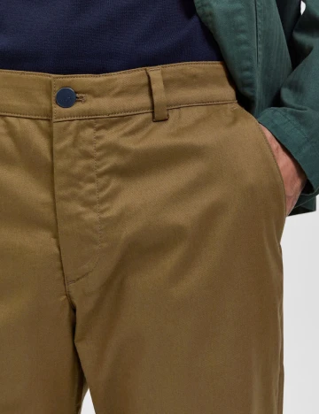 Pantaloni Selected, maro