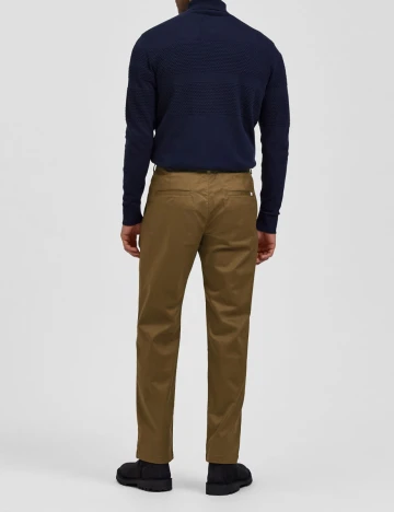 Pantaloni Selected, maro