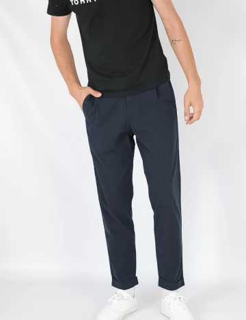 Pantaloni Selected, bleumarin
