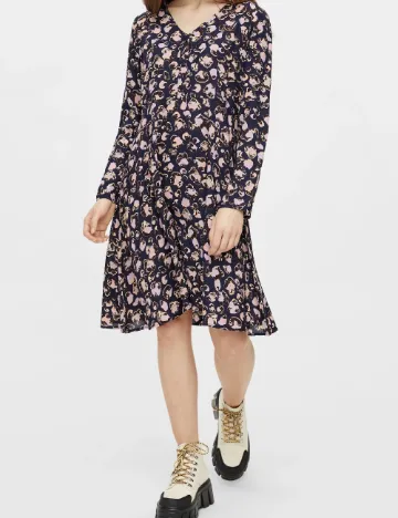 Rochie scurta Pieces, bleumarin