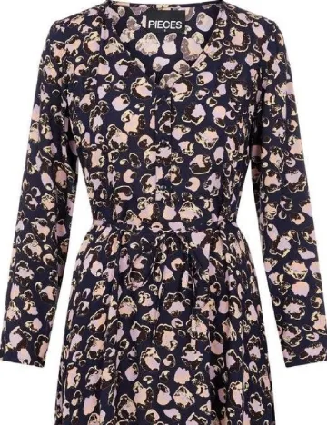 Rochie scurta Pieces, bleumarin