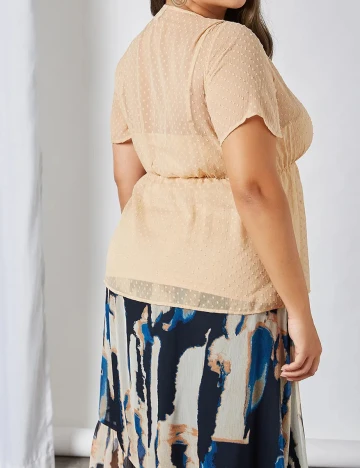Bluza Junarose, crem