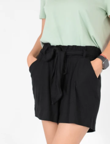 Pantaloni scurti Object, negru