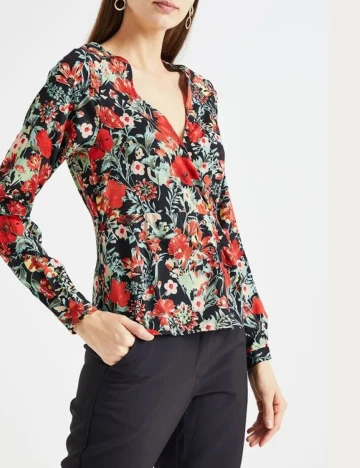 Bluza Pieces, floral
