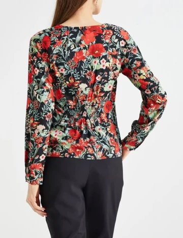 Bluza Pieces, floral