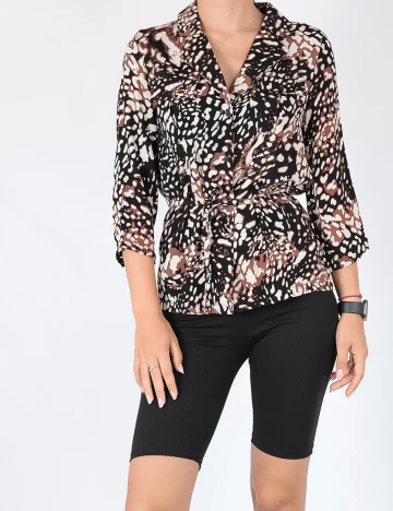 Camasa Pieces, negru