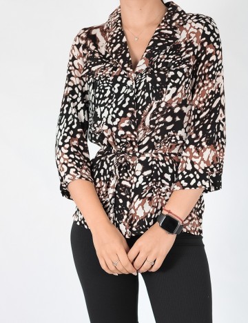 Camasa Pieces, negru