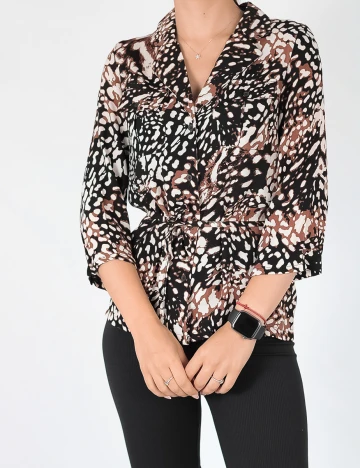 Camasa Pieces, negru