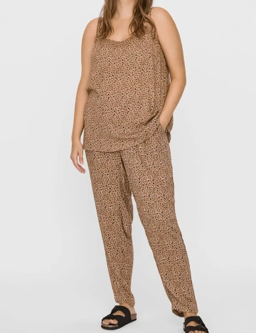 Pantaloni Junarose, maro
