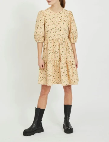 Rochie Scurta Vila, crem