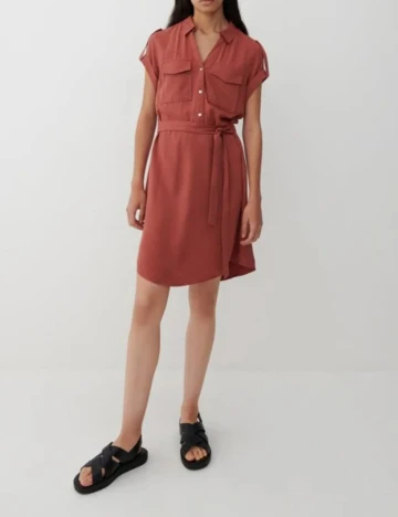Rochie scurta Reserved, caramiziu