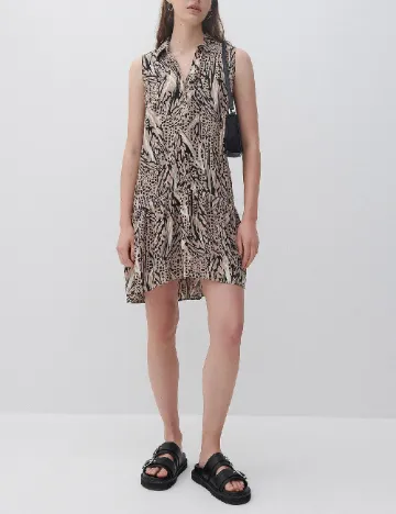 Rochie scurta Reserved, maro