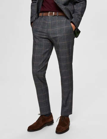 Pantaloni Selected, gri