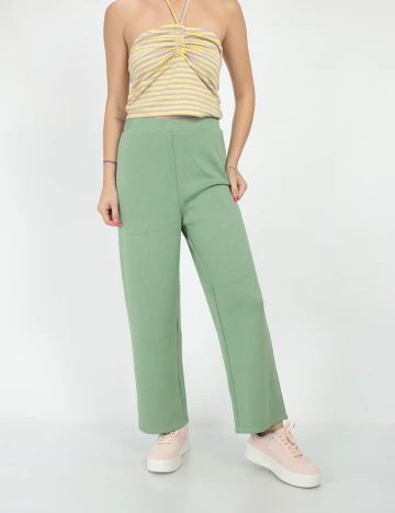 Pantaloni Vila, verde