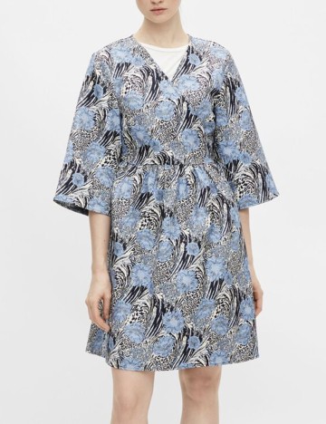 Rochie scurta Object, albastru, 34