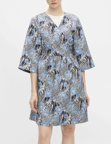 Rochie scurta Object, albastru