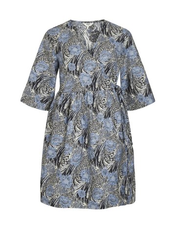 Rochie scurta Object, albastru