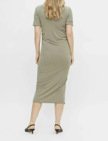 Rochie medie Mamalicious, kaki