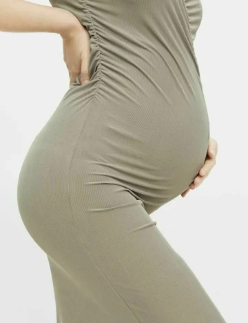 Rochie medie Mamalicious, kaki