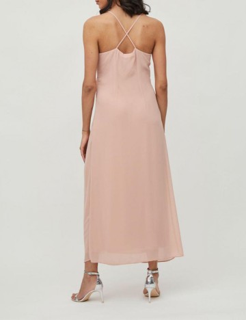 Rochie lunga Vila, roz