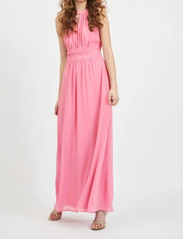 Rochie lunga Vila, roz