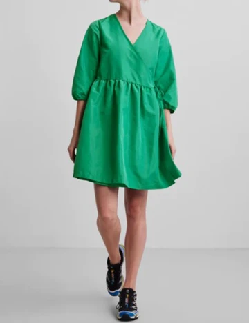 Rochie scurta Pieces, verde