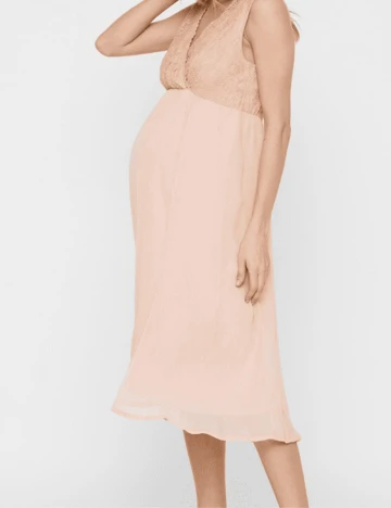 Rochie medie Mamalicious, roz