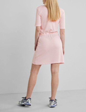 Rochie Scurta Pieces, roz pal